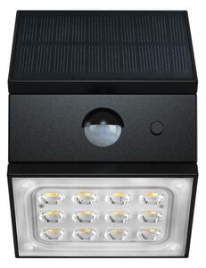 LED стенен соларен осветител със сензор LED/2,5W/3,7V IP65 1200 mAh черен