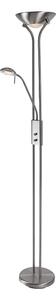Brilagi - Димируема подова лампа SCARLETT 1xR7s/230W/230V+1xG9/40W матов хром