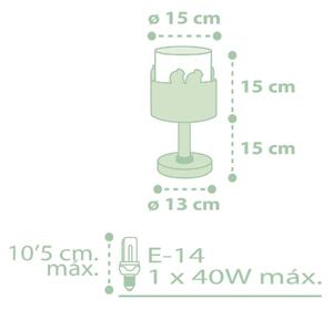 Dalber 61711H - Детска лампа SWEET LOVE 1xE14/40W/230V зелена