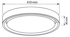 Brilagi-LED Димируемо осветително тяло MATTEO LED/48W/230V 3000–6500K Ø 41 см тюркоаз + дистанционно управление