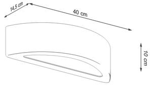 Sollux SL.0994 - Аплик ATENA 1xE27/60W/230V бетон