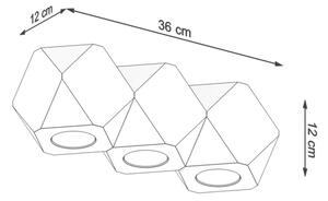 Sollux SL.1010 - Плафон WOODY 3xGU10/40W/230V