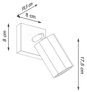 Sollux SL.1028 - Стенен спот ZEKE 1xGU10/40W/230V дъб