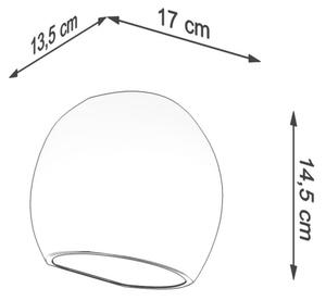 Sollux SL.1026 - Аплик GLOBE 1xE27/60W/230V блестящо бял