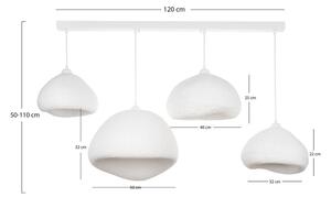 Brilagi - Полилей на кабел WABI SABI 4xE27/40W/230V бяла