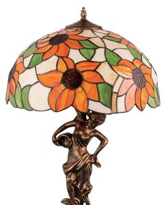 Brilagi - Тифани витражна настолна лампа SUNFLOWER 1xE27/60W/230V