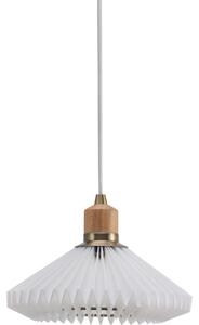 Halo Design 744053 - Полилей на кабел PARIS 1xG9/28W/230V пр. 24 см бял/месинг/дъб