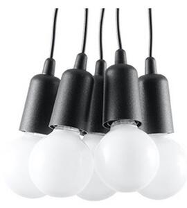 Полилей на верижка DIEGO 5xE27/60W/230V