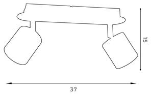 Спот DEMIA 2xGU10/8W/230V бял