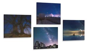 Комплект картини – Мистериозна нощна природа