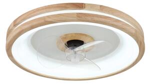 Globo 03650 - LED Плафониера с вентилатор GATIAN LED/30W/230V кафяв + д.у