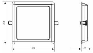 Opple 26666 - LED Лампа за вграждане в баня LED/24W/230V 3000K IP44