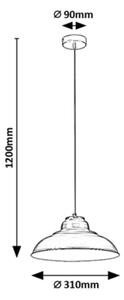 Rabalux 5308 - Висящ полилей DRAGAN 1xE27/60W/230V