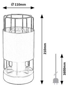 Rabalux 3124 - Настолна лампа DIMITRI 1xE27/40W/230V
