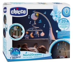 Chicco - Висулка за кошара с мелодия 3в1 NEXT2DREAMS 3xAA синя