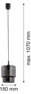 Argon 3270 - Висящ полилей NEWA 1xE27/15W/230V черен