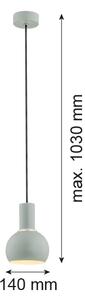 Argon 4214 - Висящ полилей SINES 1xE27/15W/230V зелен