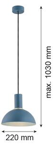 Argon 4221 - Пендел SINES 1xE27/15W/230V Ø 28 cм син