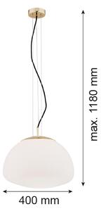 Argon 4317 - Пендел TRINI 1xE27/15W/230V Ø 40 см златист