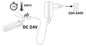 LED Лента NEON 5m LED/40W/24V оранжев IP65