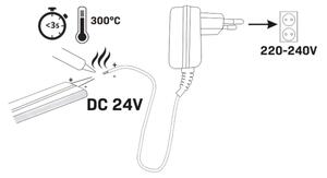 LED Лента NEON 5 м LED/40W/24V розов IP65