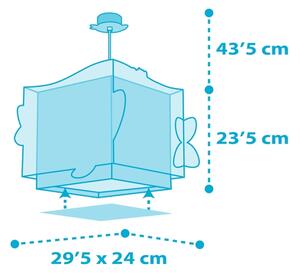 Dalber 63472 - Детски полилей BABY SHARK 1xE27/60W/230V