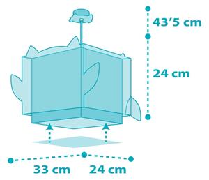 Dalber 64392 - Детски полилей LITTLE OWL 1xE27/60W/230V