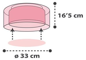 Dalber 41416S - Детска лампа CLOUDS 2xE27/60W/230V розова