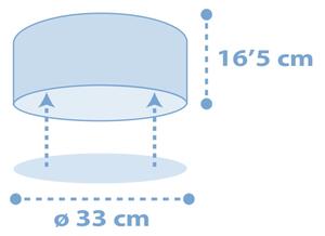 Dalber 82216T - Детска лампа STAR LIGHT 2xE27/60W/230V синя