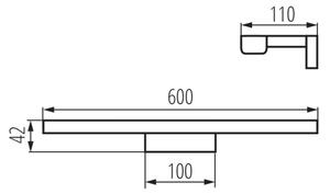 Kanlux 26687 - LED Лампа за огледало в баня ASTEN LED/12W/230V IP44 бял