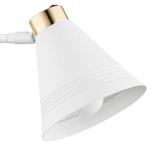 Argon 8006 - Аплик AVALONE 1xE27/15W/230V 34 см бял/златист