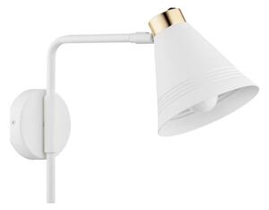 Argon 8006 - Аплик AVALONE 1xE27/15W/230V 34 см бял/златист