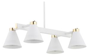 Argon 1773 - Полилей AVALONE 4xE27/15W/230V бял/златист
