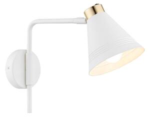 Argon 8006 - Аплик AVALONE 1xE27/15W/230V 34 см бял/златист