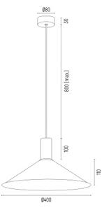 Argon 4913 - Висящ полилей MINORI 1xE27/15W/230V зелен/златист