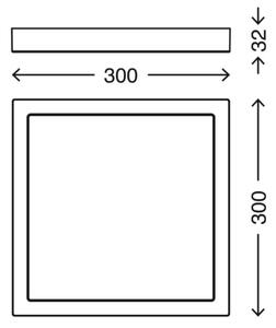 Briloner 3142-018 - LED Плафон за баня LED/21W/230V IP44