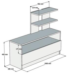 Шкаф за обувки AIRY 45x100 cм кафяв