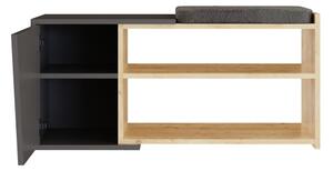 Шкаф за обувки FIONA 37x104 cм кафяв/антрацит