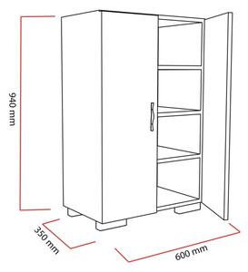 Шкаф за обувки MADA 94x60 cм бял