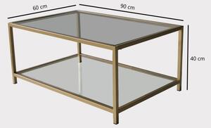Масичка за кафе ASTRO 40x90 cм златиста