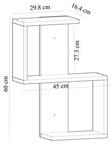 Етажерка OCTA 60x45 cм бяла