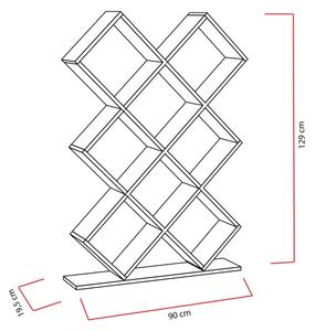 Етажерка KUMSAL 129x90 cм червена