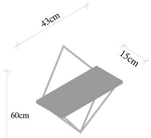 Етажерка 60x43 cм смърч кафява