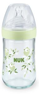 NUK NATURE SENSE TC СТЪКЛЕНО ШИШЕ M 240 МЛ 0-6 М SOFTER