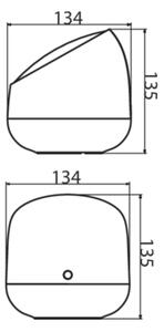 WiZ - LED RGBW Димируема настолна лампа SQUIRE LED/9W/230V 2200-6500K Wi-Fi