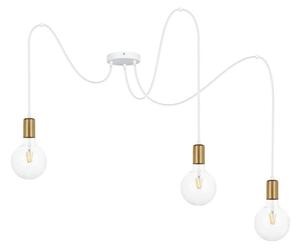 Пендел MIROS 3xE27/60W/230V паяк бял/златист