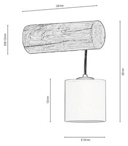 Spot-Light DO67771151 - Аплик FORESTA 1xE27/25W/230V бор