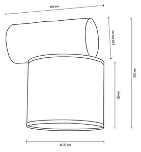 Spot-Light 57601151 - Аплик PINO MIX 1xE27/25W/230V бор