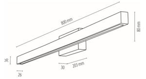 Spot-Light19912104 - LED Аплик за баня AQUAVIVA LED/12W/230V IP44