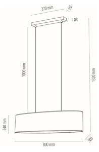 Spot-Light 17380274 - Пендел DOVE 2xE27/40W/230V дъб